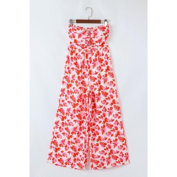 Floral Strapless Jumpsuit - Picture 3 of 5